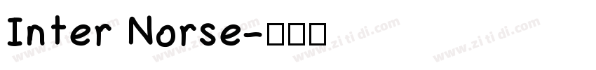 Inter Norse字体转换